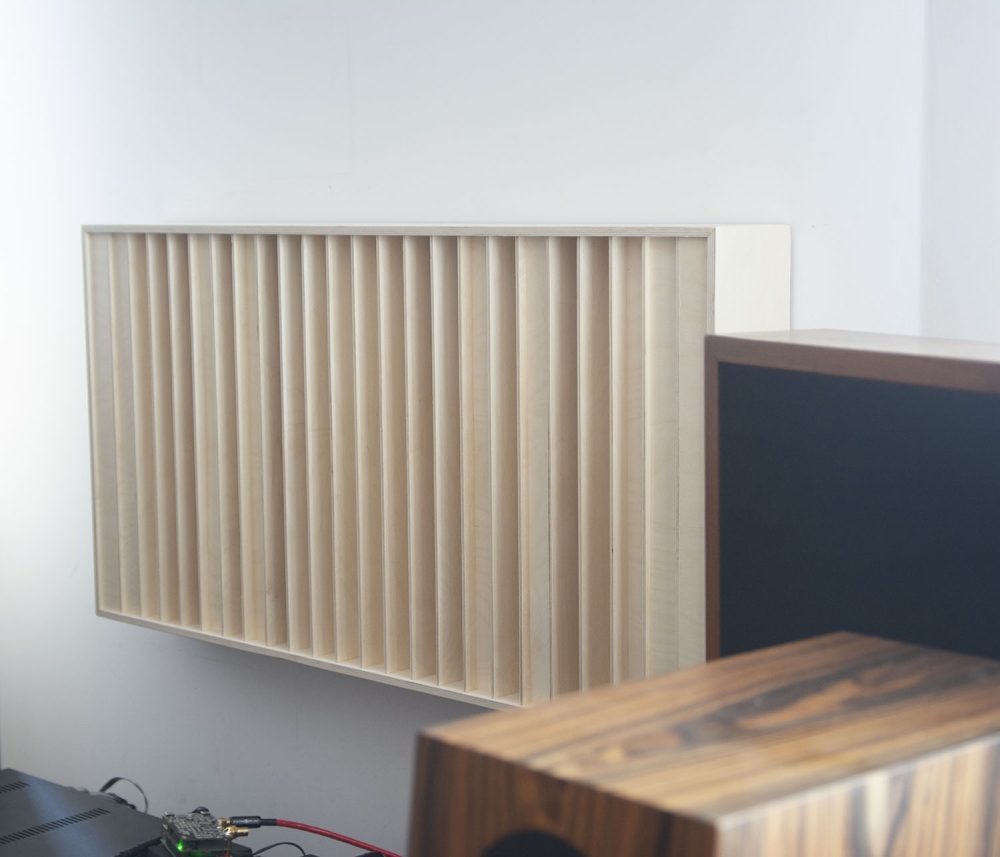 N23 acoustic diffuser on the wall