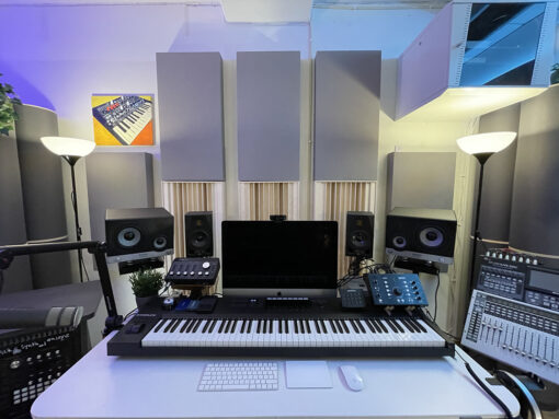 Broadband acoustic absorbers in Studio Sweden